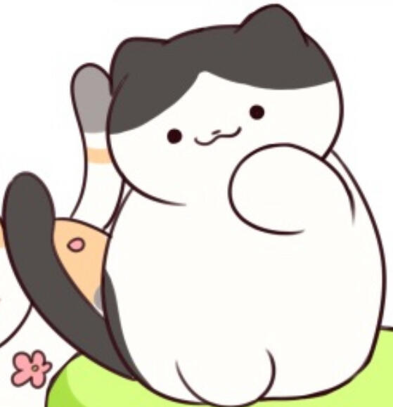 Chip from Neko Atsume, art by Ikeatsunme on tumblr